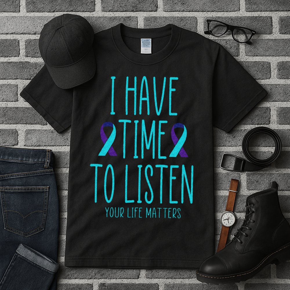 I Have Time To Listen Suicide Awareness Mental Health Tall T-Shirt