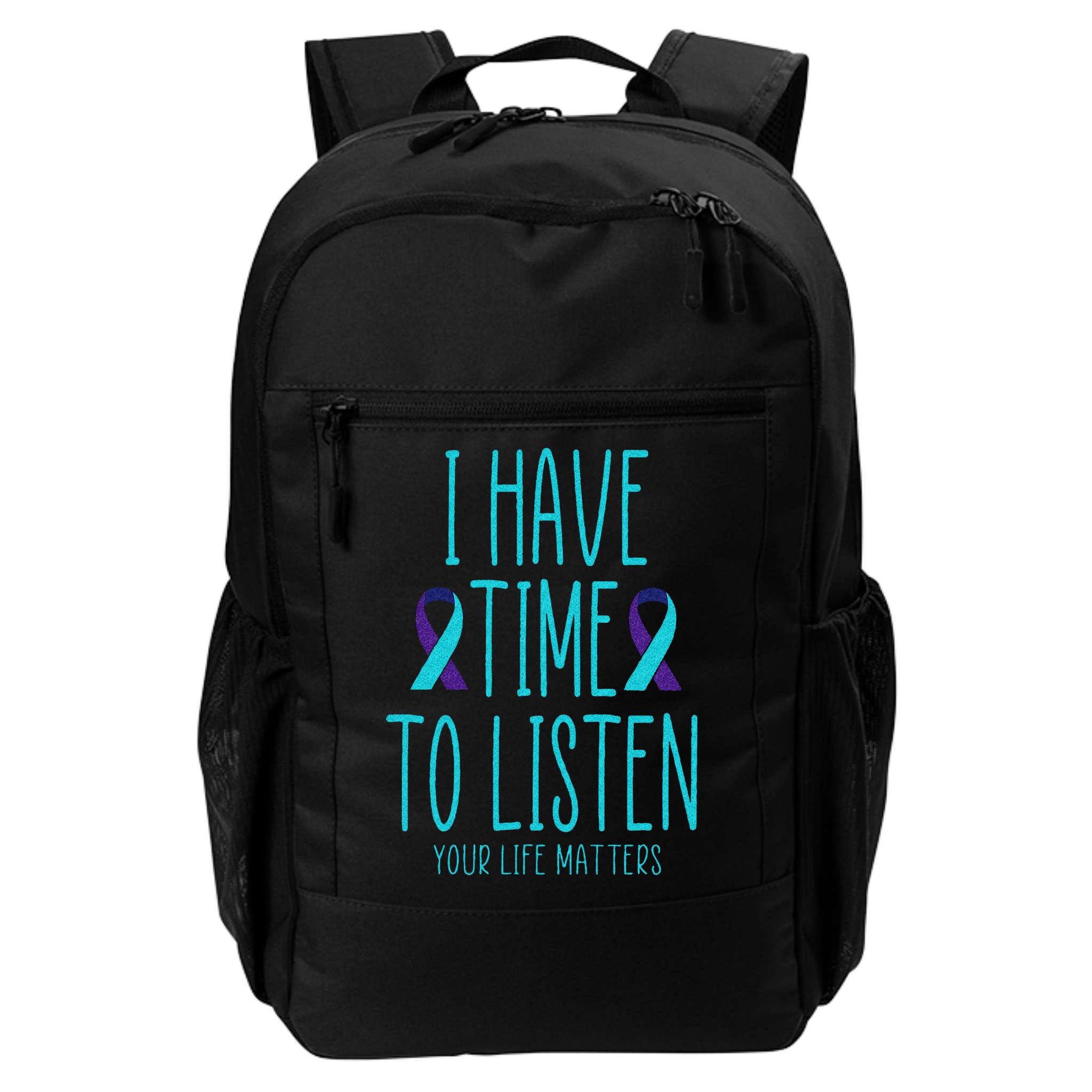 I Have Time To Listen Suicide Awareness Mental Health Backpack