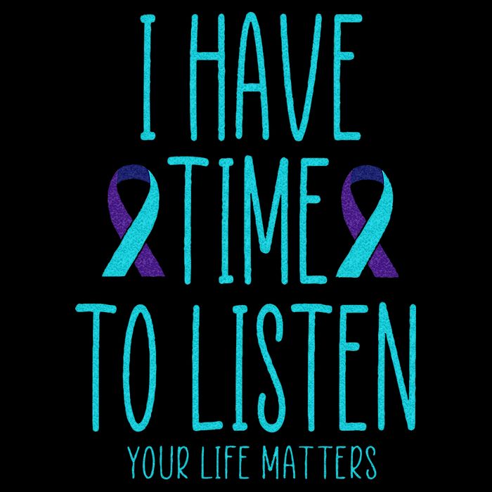 I Have Time To Listen Suicide Awareness Mental Health Backpack