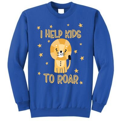 I Help To Rawr Gift Cute Slp Speech Therapist Gift Sweatshirt