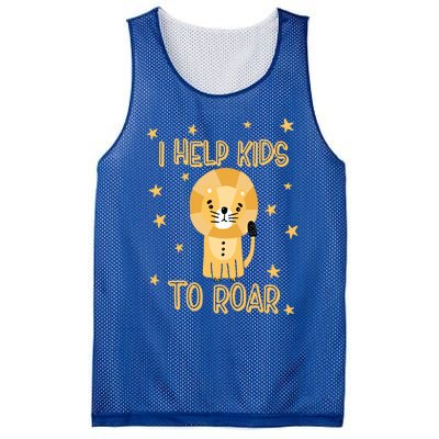 I Help To Rawr Gift Cute Slp Speech Therapist Gift Mesh Reversible Basketball Jersey Tank