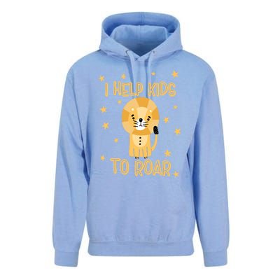 I Help To Rawr Gift Cute Slp Speech Therapist Gift Unisex Surf Hoodie