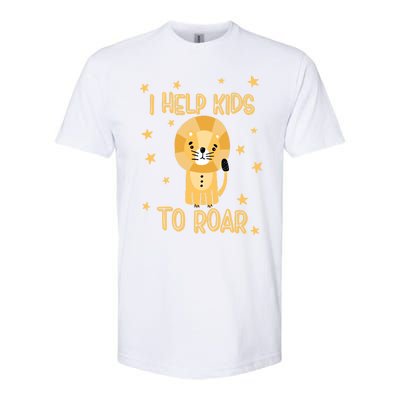 I Help To Rawr Gift Cute Slp Speech Therapist Gift Softstyle CVC T-Shirt