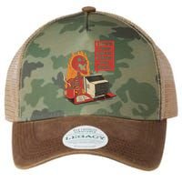 I Hope This Email Finds You Well Skeleton Funny Legacy Tie Dye Trucker Hat