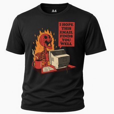 I Hope This Email Finds You Well Skeleton Funny Performance Shirt