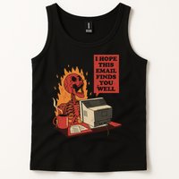 I Hope This Email Finds You Well Skeleton Funny Tank Top