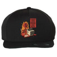 I Hope This Email Finds You Well Skeleton Funny Wool Snapback Cap