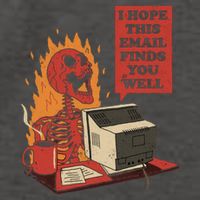 I Hope This Email Finds You Well Skeleton Funny Vector Backpack