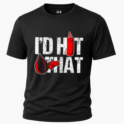 ID Hit That Boxing Punching Bag Funny Sports Box Gloves Cool Gift Performance Shirt