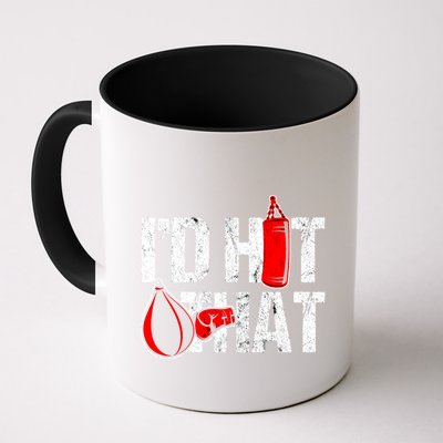 ID Hit That Boxing Punching Bag Funny Sports Box Gloves Cool Gift Mug