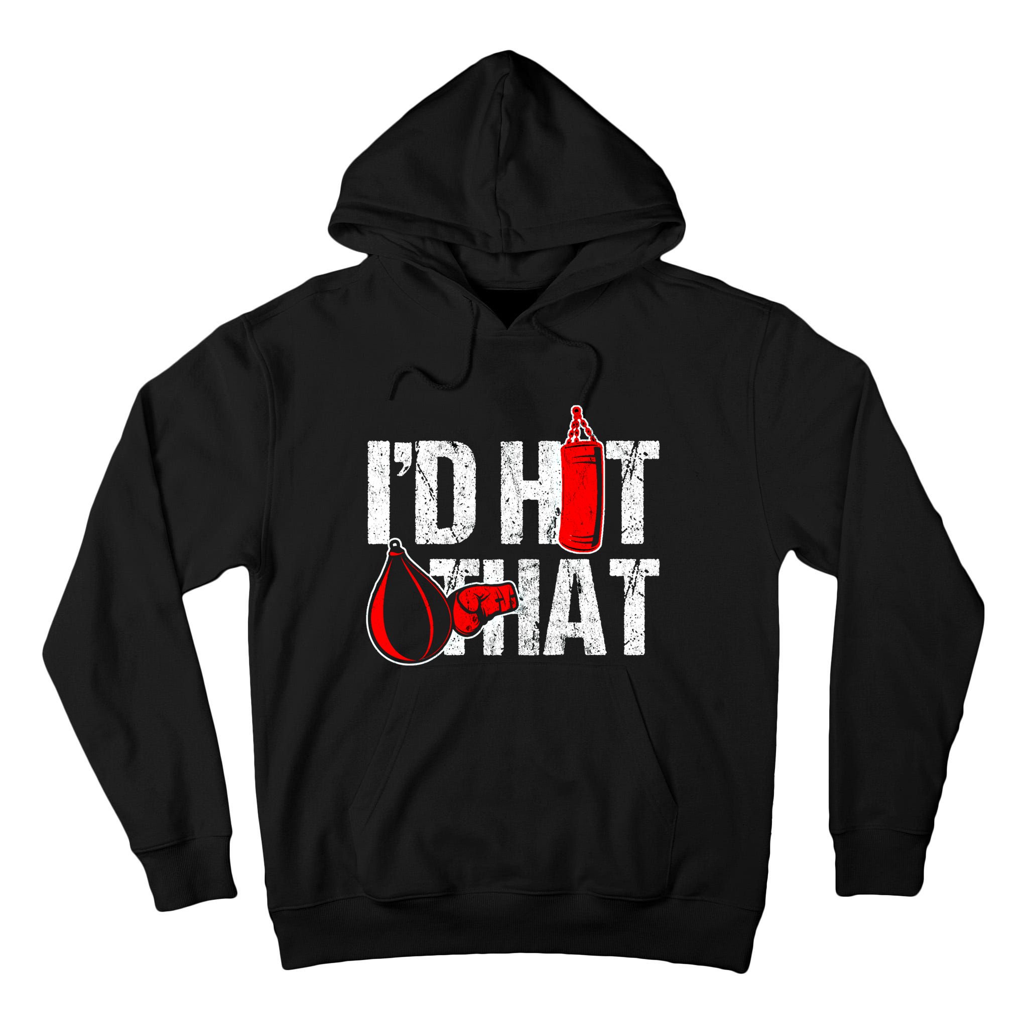 ID Hit That Boxing Punching Bag Funny Sports Box Gloves Cool Gift Tall Hoodie