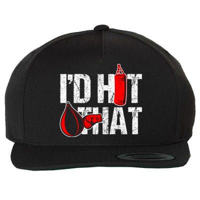 ID Hit That Boxing Punching Bag Funny Sports Box Gloves Cool Gift Wool Snapback Cap