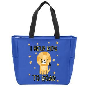 I Help To Rawr Great Gift Cute Slp Speech Therapist Gift Zip Tote Bag