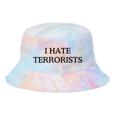 I Hate Terrorists Tie Dye Newport Bucket Hat