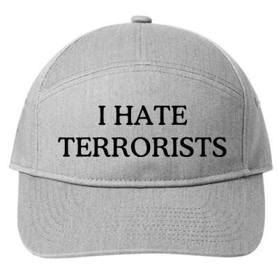 I Hate Terrorists 7-Panel Snapback Hat