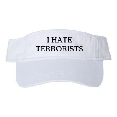 I Hate Terrorists Valucap Bio-Washed Visor