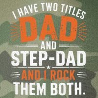 I Have Two Titles Dad And Step-Dad I Rock Them Both Step Legacy Tie Dye Trucker Hat