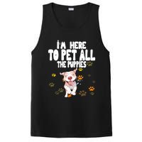 I'm Here To Pet All The Puppies Cute Puppies Lovers PosiCharge Competitor Tank