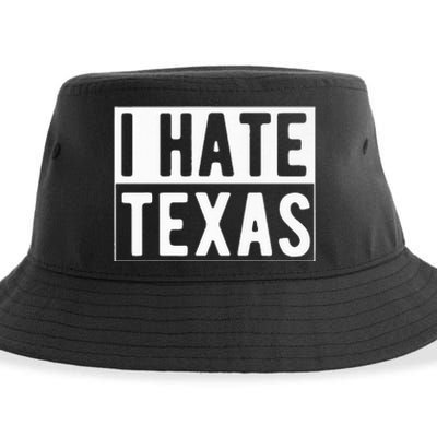 I Hate Texas Trending Sustainable Bucket Hat