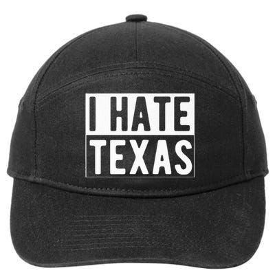 I Hate Texas Trending 7-Panel Snapback Hat