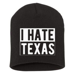 I Hate Texas Trending Short Acrylic Beanie