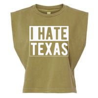 I Hate Texas Trending Garment-Dyed Women's Muscle Tee