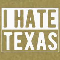 I Hate Texas Trending Garment-Dyed Women's Muscle Tee