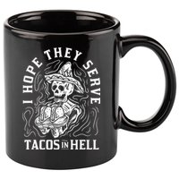 I Hope They Serve Tacos In Hell Halloween Taco Tuesday Gift 11oz C Handle Ceramic Mug
