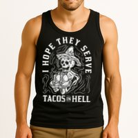I Hope They Serve Tacos In Hell Halloween Taco Tuesday Gift Tank Top