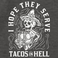 I Hope They Serve Tacos In Hell Halloween Taco Tuesday Gift Vector Backpack