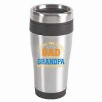I Have Two Titles Dad And Grandpa And I Rock Them Both 16oz Travel Tumbler