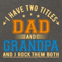 I Have Two Titles Dad And Grandpa And I Rock Them Both Cotton Canvas Backpack