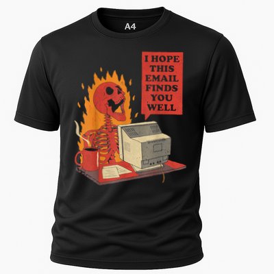 I Hope This Email Finds You Well Funny Skeleton Performance Shirt