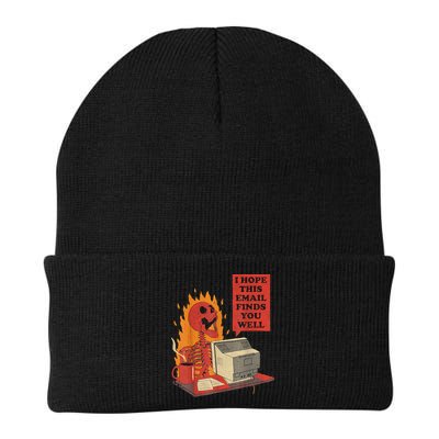I Hope This Email Finds You Well Funny Skeleton Beanie