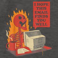 I Hope This Email Finds You Well Funny Skeleton Vector Backpack
