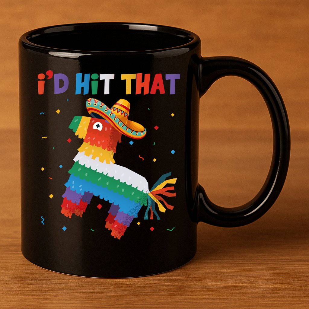 I'D HIT THAT FUNNY CINCO DE MAYO T 11oz C Handle Ceramic Mug