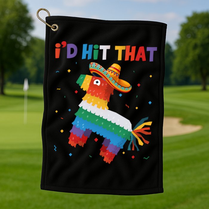 I'D HIT THAT FUNNY CINCO DE MAYO T Golf Towel