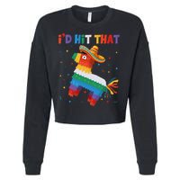 I'D HIT THAT FUNNY CINCO DE MAYO T Cropped Pullover Crew