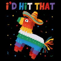 I'D HIT THAT FUNNY CINCO DE MAYO T Cropped Pullover Crew