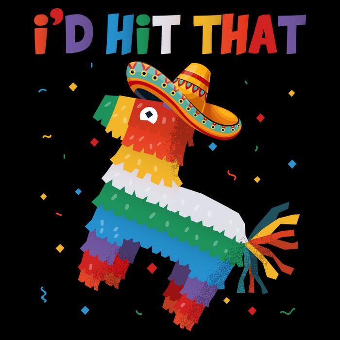 I'D HIT THAT FUNNY CINCO DE MAYO T Cropped Pullover Crew