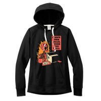 I Hope This Email Finds You Well Funny Skeleton Women's Fleece Hoodie