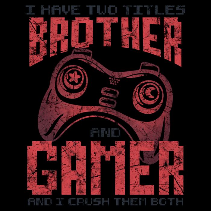 I Have Two Titles Brother And Gamer Funny Gift City Backpack