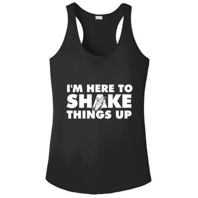 IM Here To Shake Things Up Bartender Tapster Bartending Ladies PosiCharge Competitor Racerback Tank