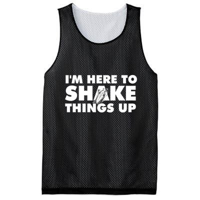 IM Here To Shake Things Up Bartender Tapster Bartending Mesh Reversible Basketball Jersey Tank