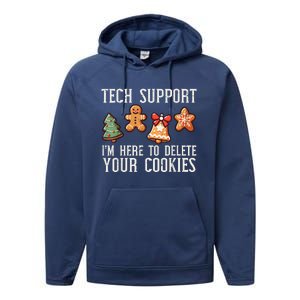 IM Here To Delete Your Cookies Performance Fleece Hoodie