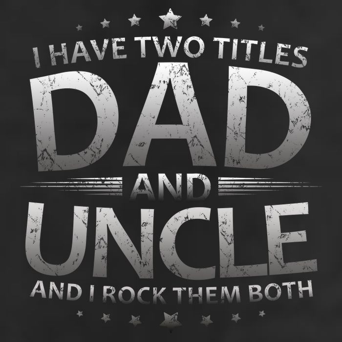I Have Two Titles Dad And Uncle Large Microfiber Waffle Golf Towel