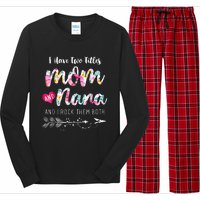 I Have Two Titles Mom And Nana Floral Long Sleeve Pajama Set