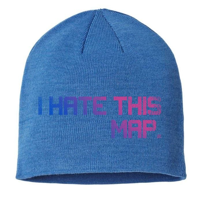 I Hate This Map Gaming Cute Gift Sustainable Beanie