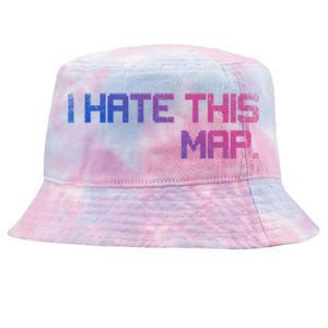 I Hate This Map Gaming Cute Gift Tie-Dyed Bucket Hat