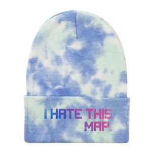 I Hate This Map Gaming Cute Gift Tie Dye 12in Knit Beanie